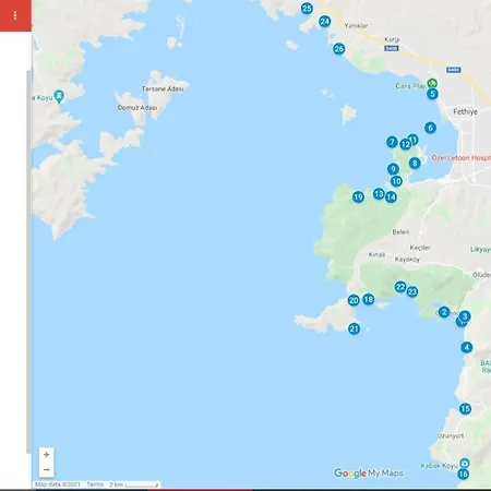 Lägenhet Fethiye Ciftlik'Te Bahce Kati Guenluek Kiralik Ev Fethiye